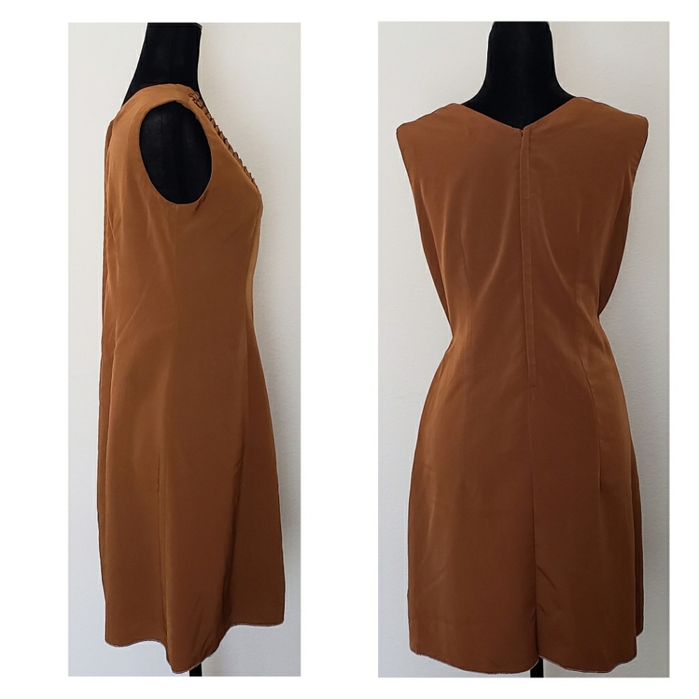 CASUAL BROWN DRESS - Picture 3 of 3